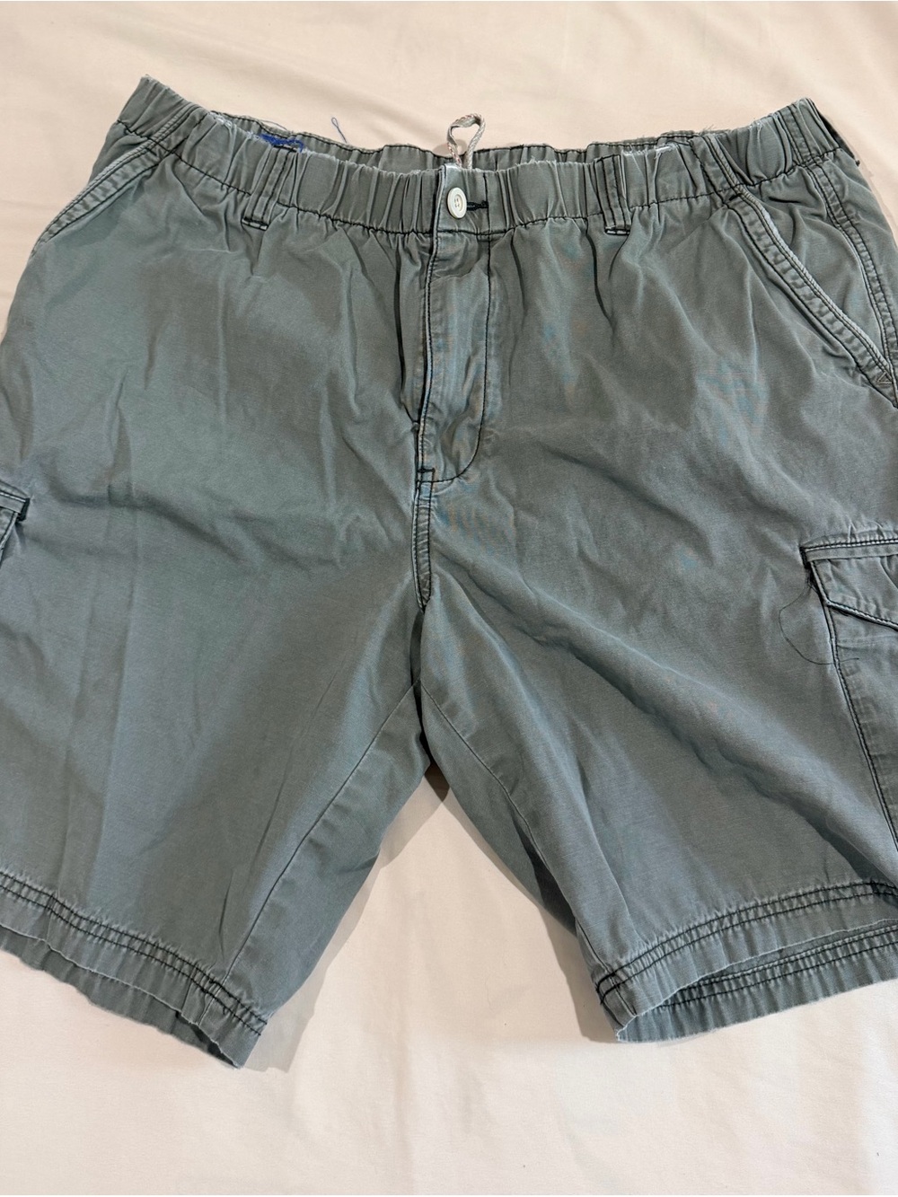 Tommy Bahama Elastic Waist Cargo Shorts - Sage